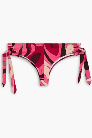 Puccini Lace-up printed bikini briefs - - L