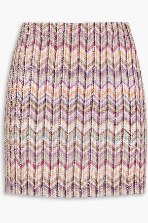 Missoni Sequined crochet-knit mini skirt - - IT 44