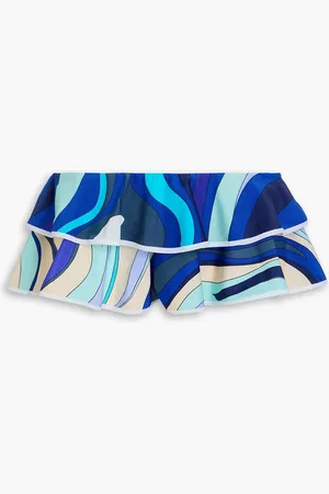 Puccini Ruffled printed bikini briefs - - L