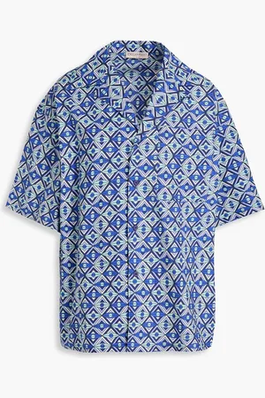 Puccini Printed cotton-poplin shirt - - M