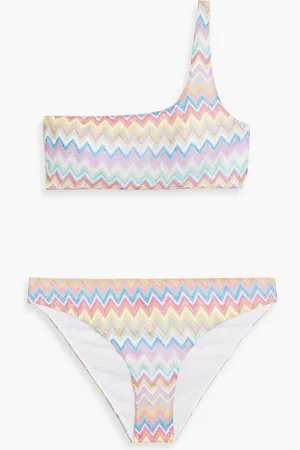 Missoni One-shoulder crochet-knit bikini - - IT 36