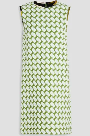 Puccini Wool-blend bouclé-tweed mini dress - Green - IT 44