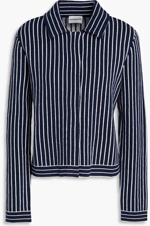 Claudie Pierlot Micnew striped jacquard-knit cardigan - Blue - M