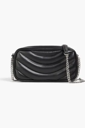 Claudie Pierlot Quilted leather cross-body bag - - OneSize