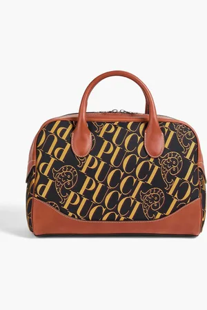 Puccini Jacquard and leather tote - - OneSize
