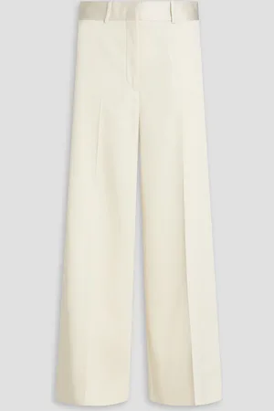 Jil Sander Satin-twill wide-leg pants - White - FR 36