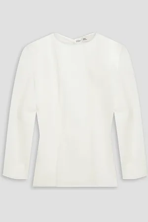 Tory Burch Open-back cotton-blend top - - L