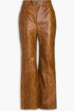 Nanushka Snake-print straight-leg pants - - S