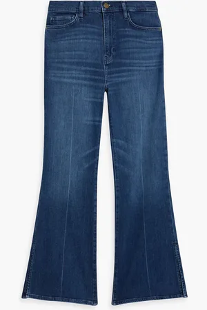 Frame Le Easy Flare high-rise flared jeans - Blue - 25