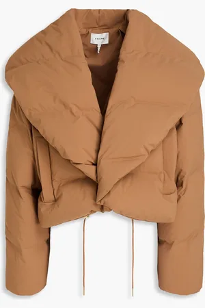 Frame Quilted shell down jacket - Brown - 1