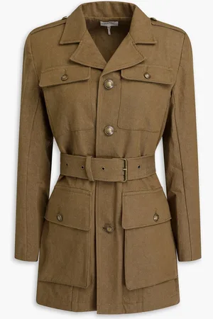 Frame Safari cotton-gabardine jacket - Green - S