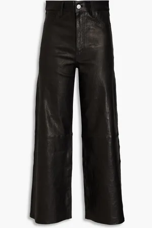 Frame Slim Palazzo leather wide-leg pants - - US 6
