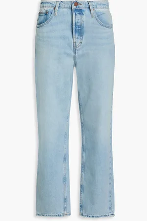 Frame The Slouchy mid-rise straight-leg jeans - Blue - 28