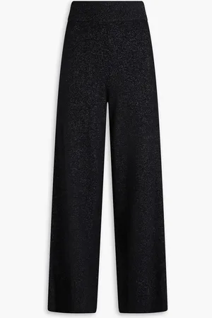Lisa Yang Marlo metallic cashmere wide-leg pants - - 1
