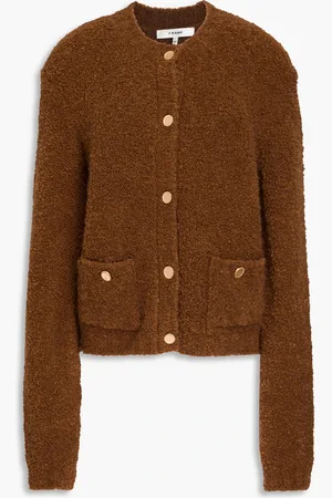 Frame Bouclé-knit cardigan - - L