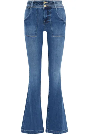 Frame Le High Flare high-rise flared jeans - Blue - 30
