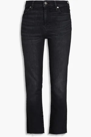 Frame Le High Straight cropped high-rise straight-leg jeans - Gray - 23