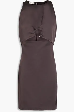 Nanushka Cutout satin mini dress - Brown - M