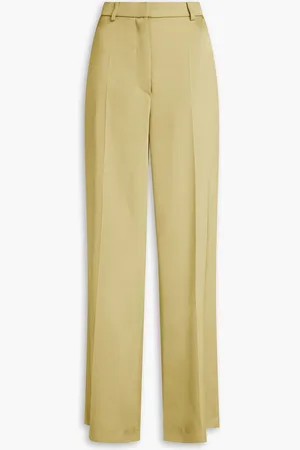Nanushka Satin wide-leg pants - Yellow - L