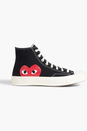 Comme des Garçons Chuck 70 printed canvas high-top sneakers - - 10