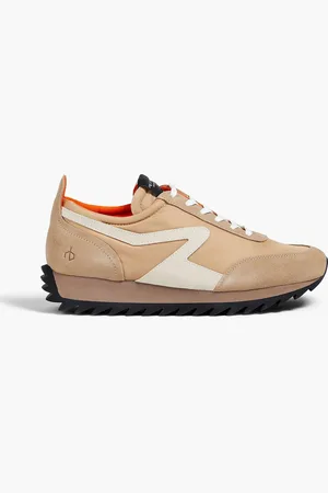 RAG&BONE Retro Runner Bomber suede and nylon sneakers - Neutral - EU 41