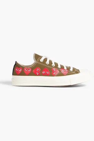 Comme des Garçons Chuck 70 printed canvas sneakers - Green - 5