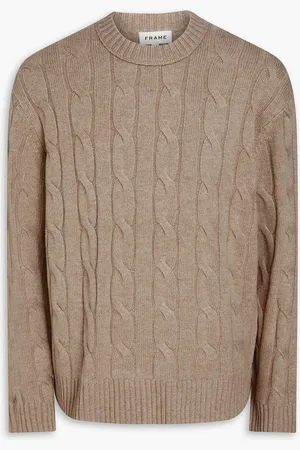 Frame Cable-knit cashmere sweater - Neutral - XXL