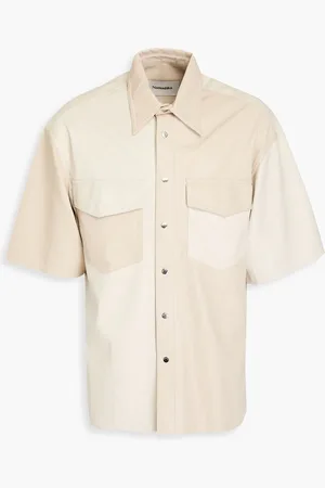 Nanushka Rens two-tone vegan shirt - Neutral - L