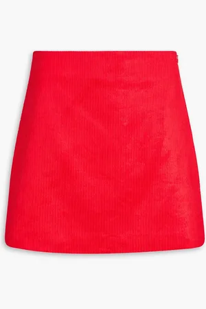 Ganni Cotton-blend corduroy mini skirt - - DE 36