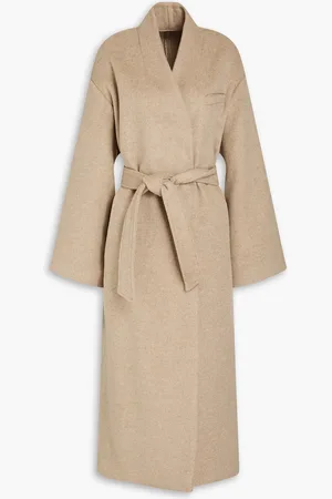 Claudie Pierlot Brushed wool-blend coat - Neutral - 1