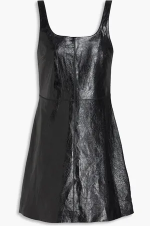 Claudie Pierlot Glossed-leather mini dress - - FR 40