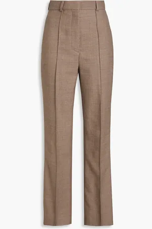 Nanushka Wool-twill flared pants - Neutral - XS