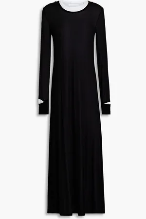 Helmut Lang Layered cupro maxi dress - - S