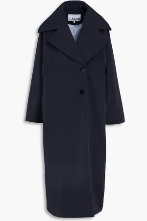 Ganni Shell coat - Blue - DE 40