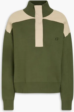 Claudie Pierlot Two-tone knitted sweater - Green - L