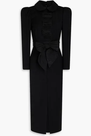 Carolina Herrera Bow-detailed wool midi dress - - US 6