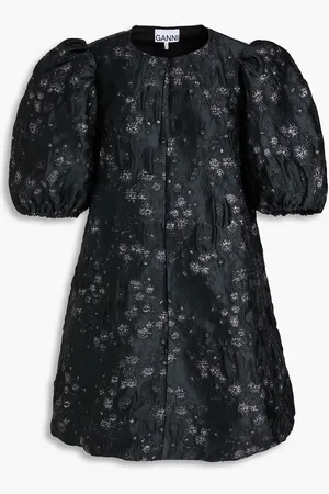 Ganni Metallic cloqué mini dress - - DE 34