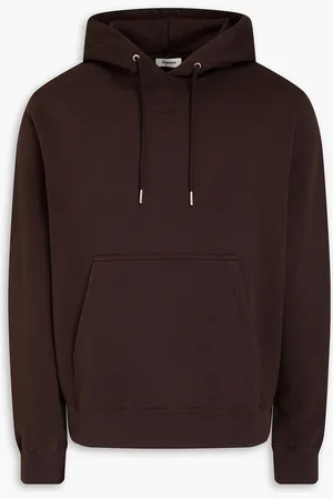 Sandro Cotton-fleece hoodie - Brown - XS