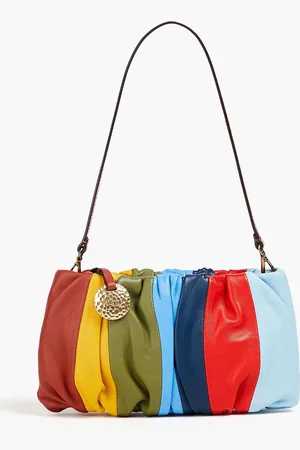 Staud Riviera color-block leather shoulder bag - - OneSize