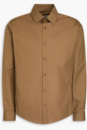 Sandro Cotton-poplin shirt - Brown - XS