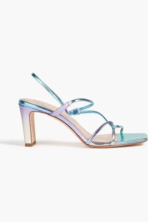 Sandro Metallic leather sandals - - EU 41