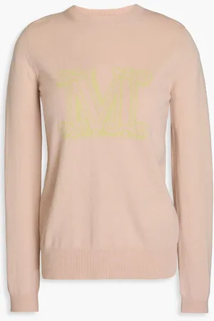 Max Mara Intarsia cashmere sweater - Pink - XL