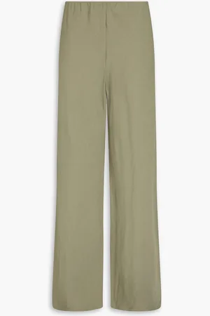 Vince Slub woven wide-leg pants - Green - M