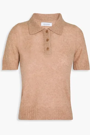 NAADAM Mélange cashmere polo sweater - Neutral - M