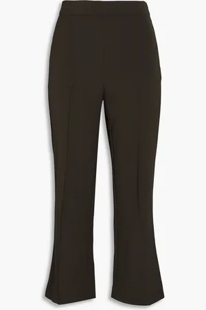 Vince Crepe kick-flare pants - Green - US 0
