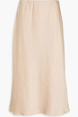 THEORY Satin midi skirt - Neutral - S