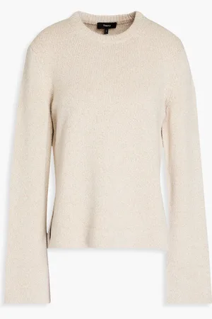 THEORY Bouclé-knit sweater - Neutral - XS