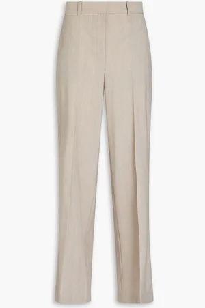 THEORY Wool-blend straight-leg pants - Neutral - US 4