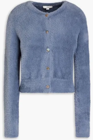 Vince Brushed knitted sweater - Blue - M