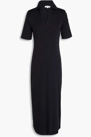 Vince Pima cotton-jersey midi dress - Blue - S